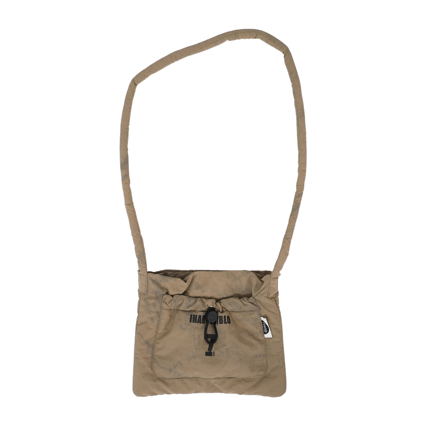 Olive puffer jacket with bag