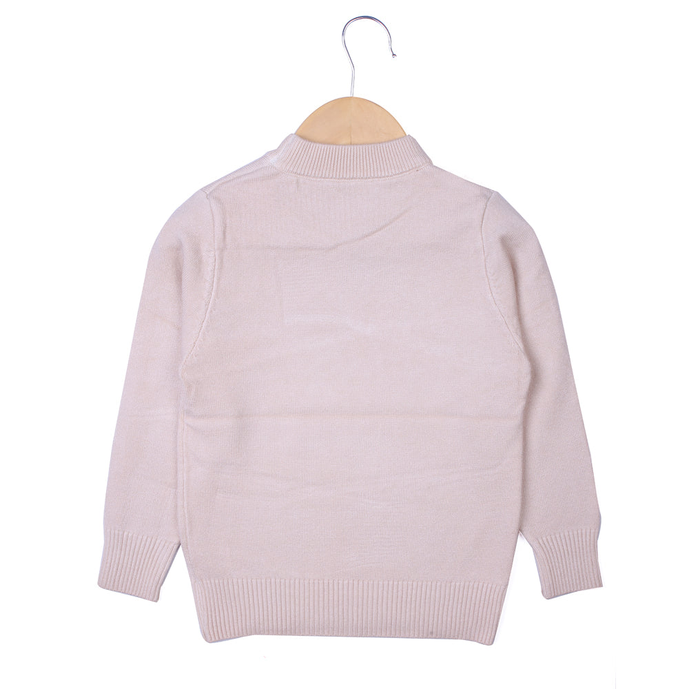 Peach knit pullover
