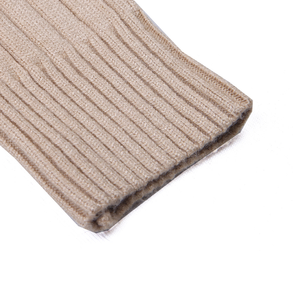 Beige Diamond Knit Sweater