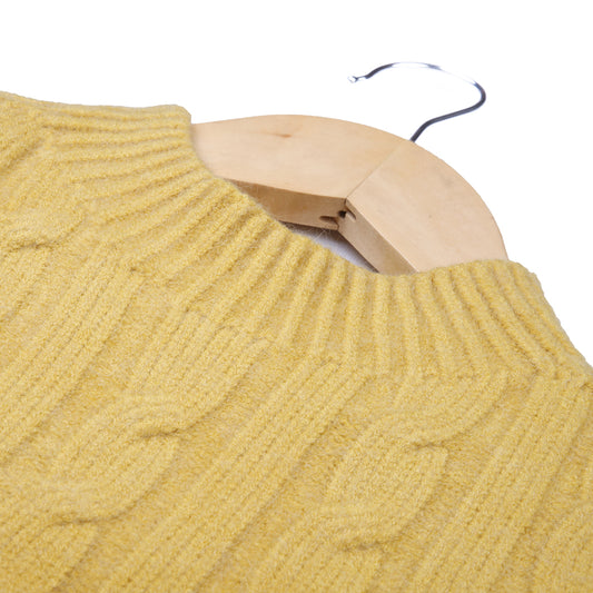 Mustard Cable Knit Sweater