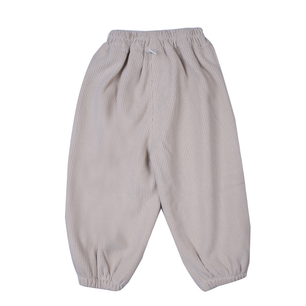 Cream Joggers with Car Patch