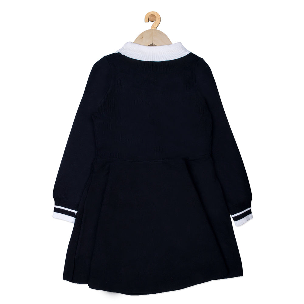 Black Contrast Dress