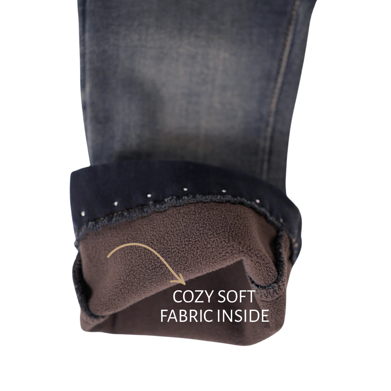 Denim Pants with Removable Scrunchie