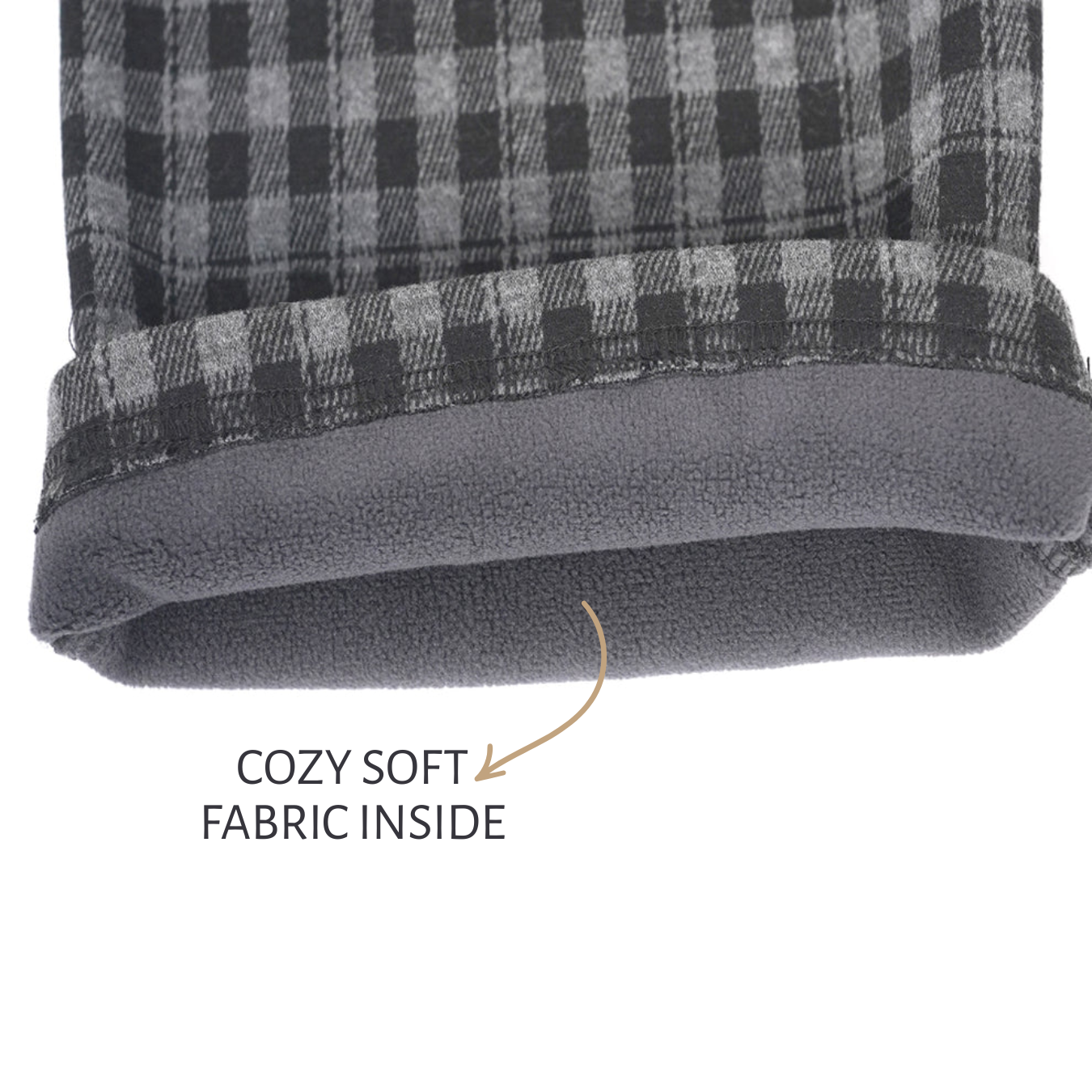 Grey and black check wide-leg pants with belt
