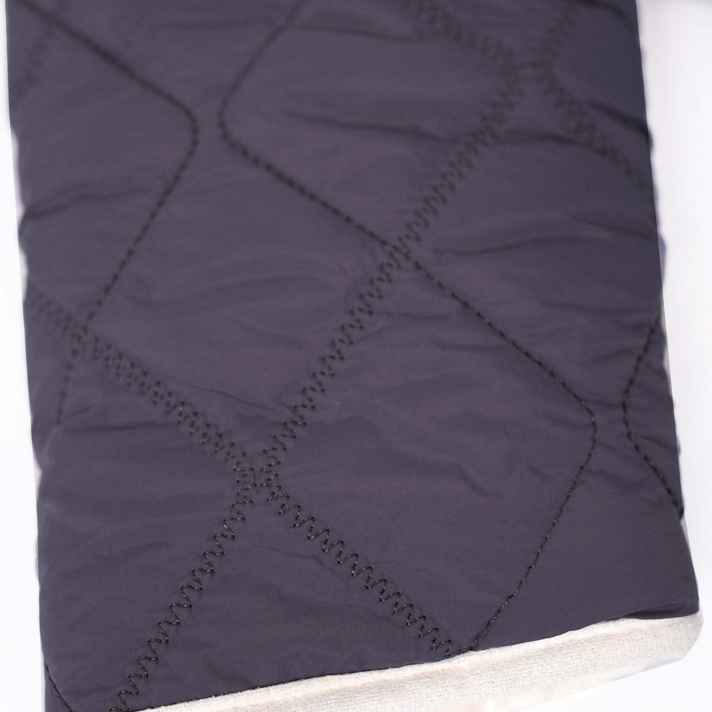 Blue Reversible Quilted Sherpa Jacket