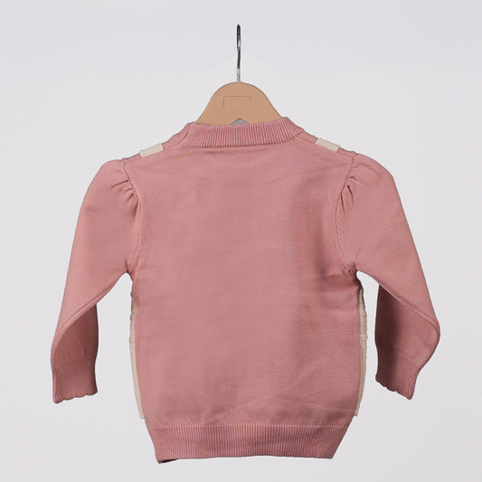 Soft Pink Layered Knit Top