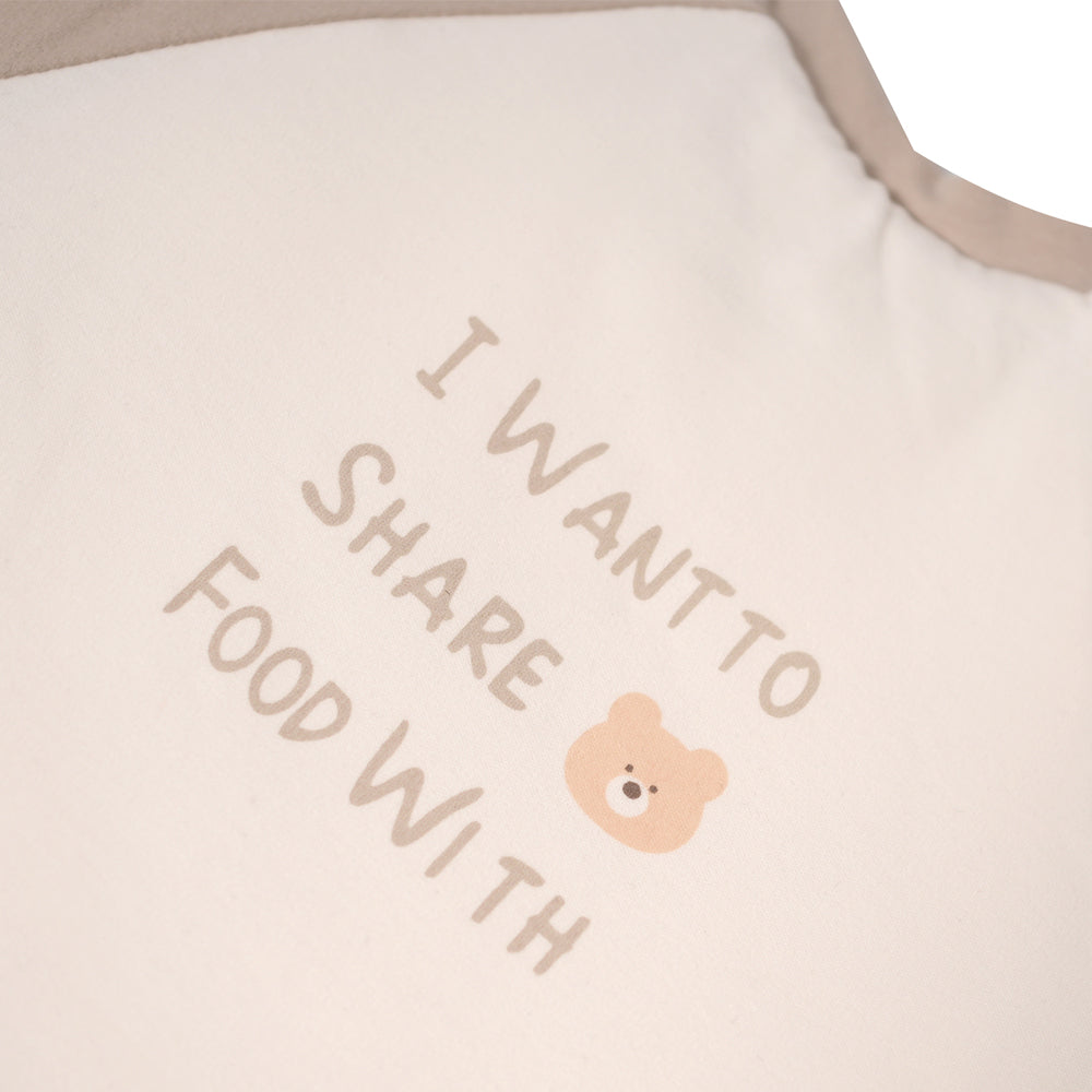 Brown Romper with Bear Patch