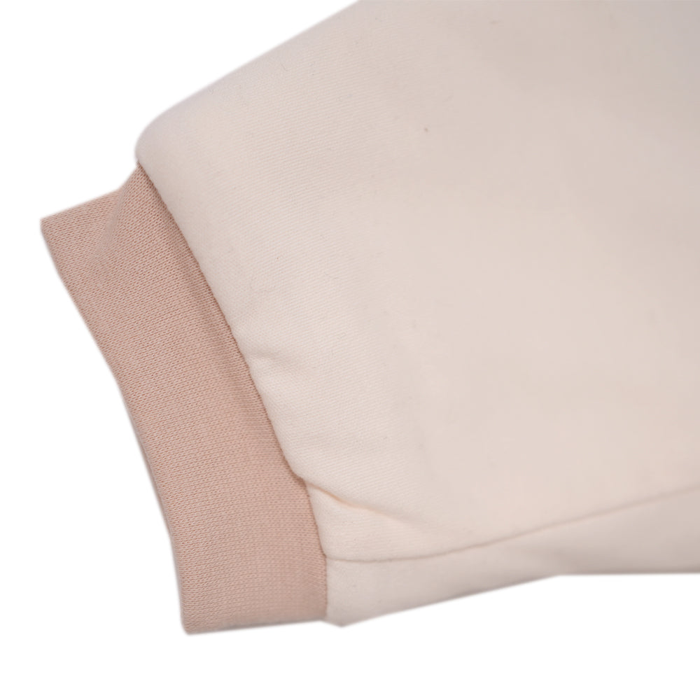 Beige Romper with Bear Patch