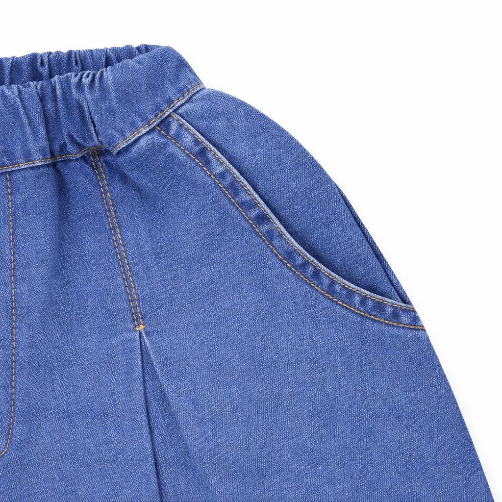 Denim Frill Sleeve Coord Set