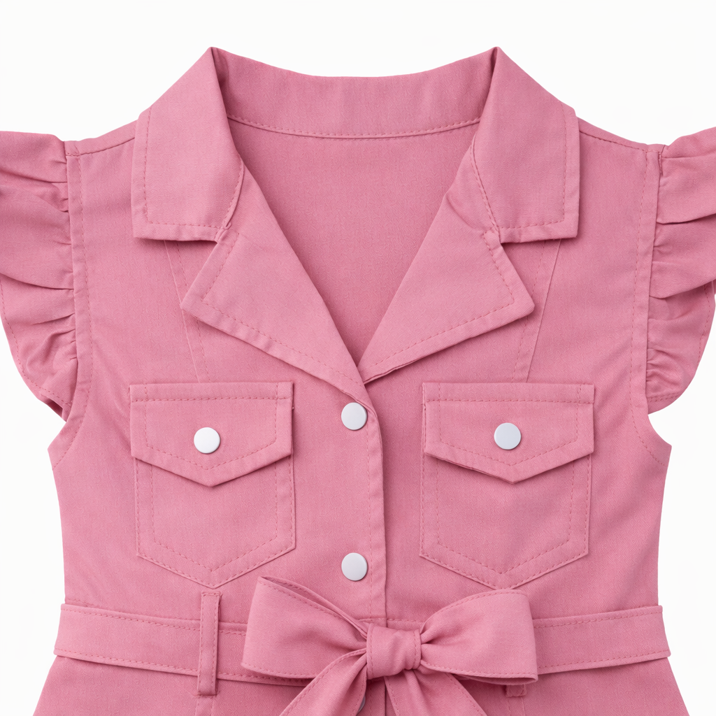 Rose Utility bow Dress
