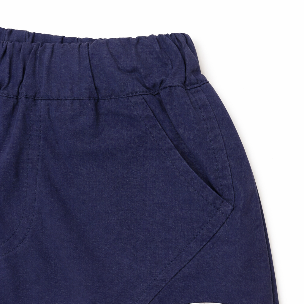 Navy Patch Shorts