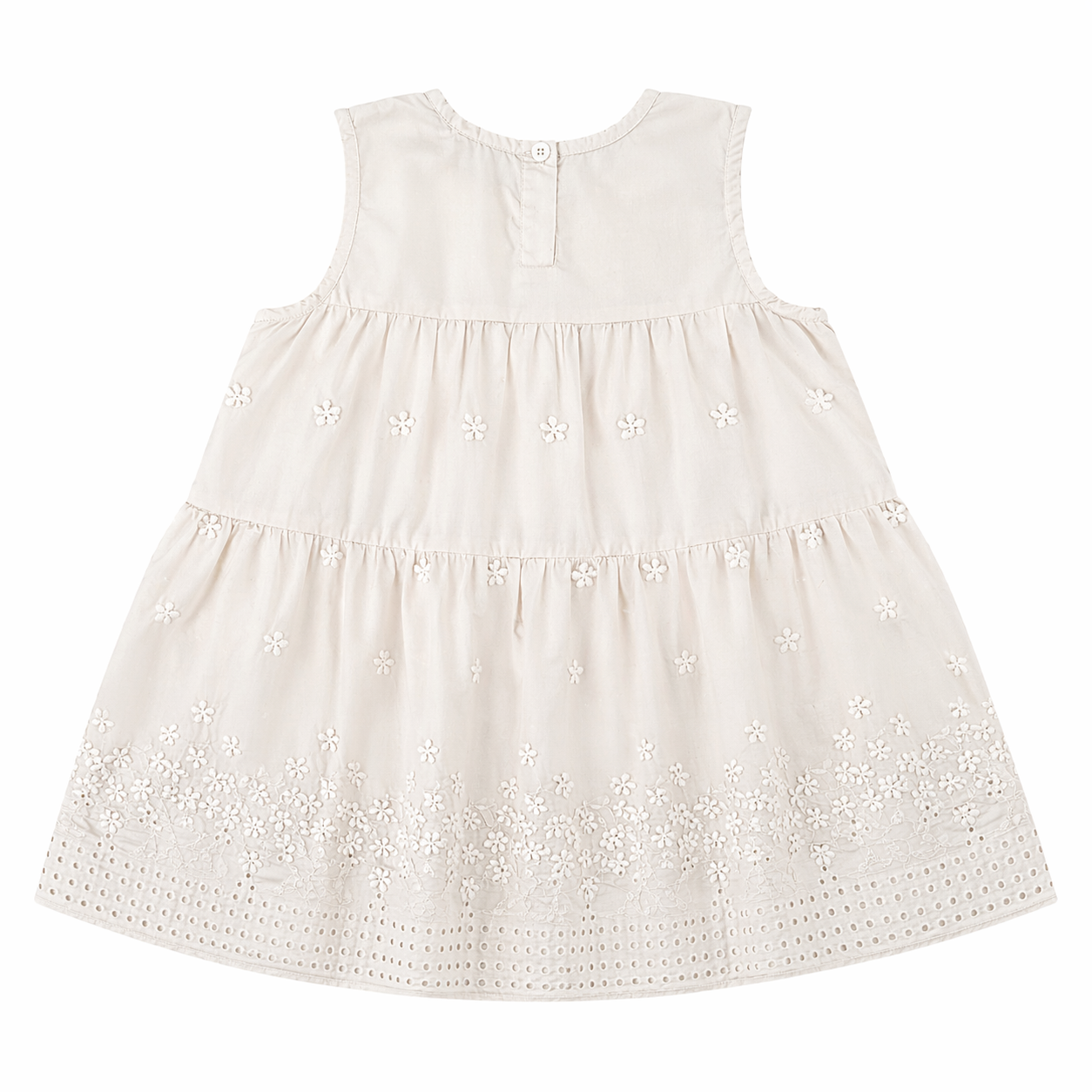 Ivory Lace Tiered Dress