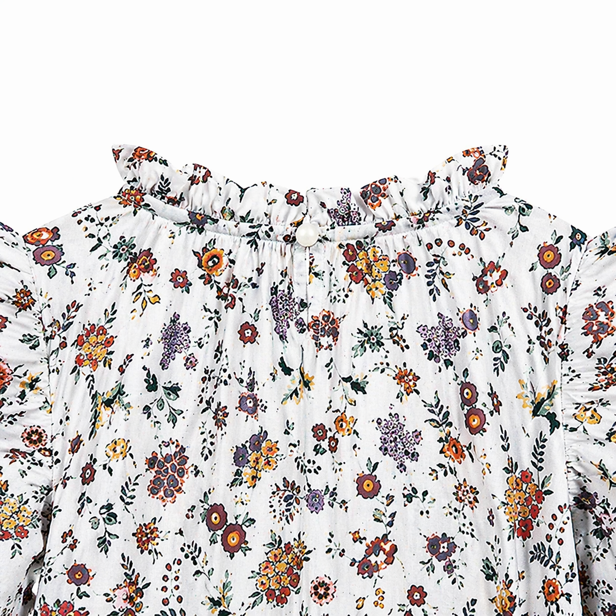 Vintage Floral RuffleDress