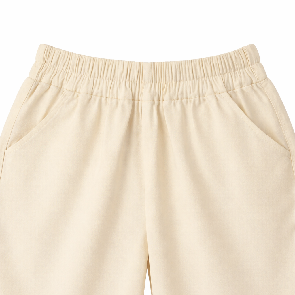 cream Ruffle Top & Pant Set