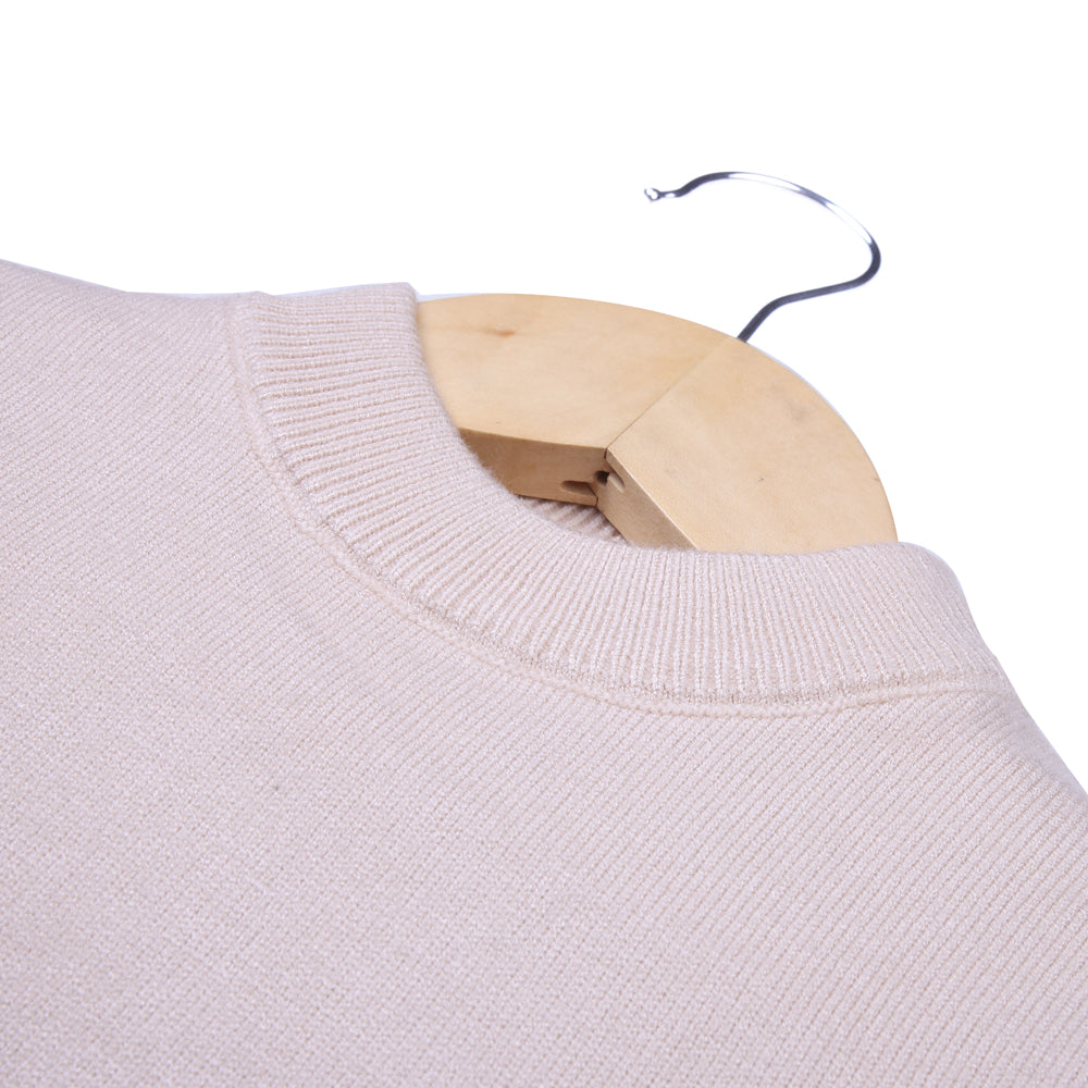 Peach knit pullover