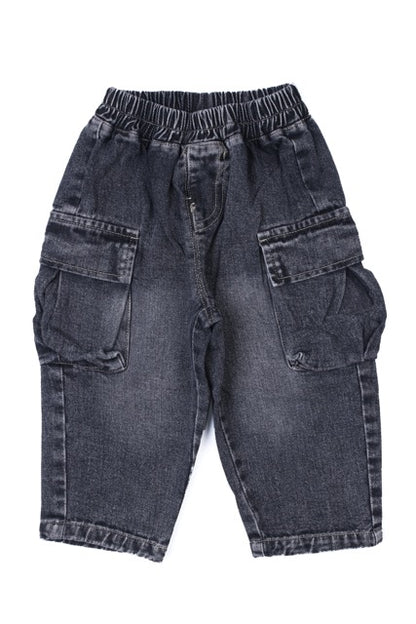 Button Flap Denim Set