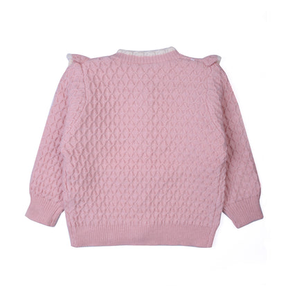 Soft Pink Ruffle Knit Set