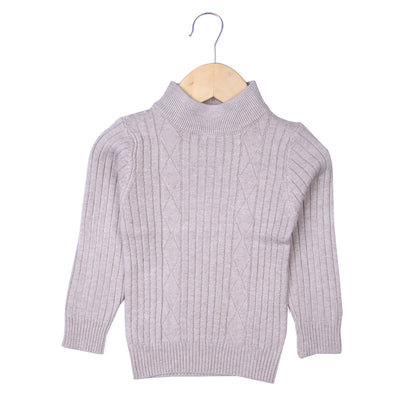 Grey Diamond Knit sweater