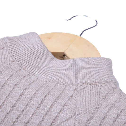 Grey Diamond Knit sweater