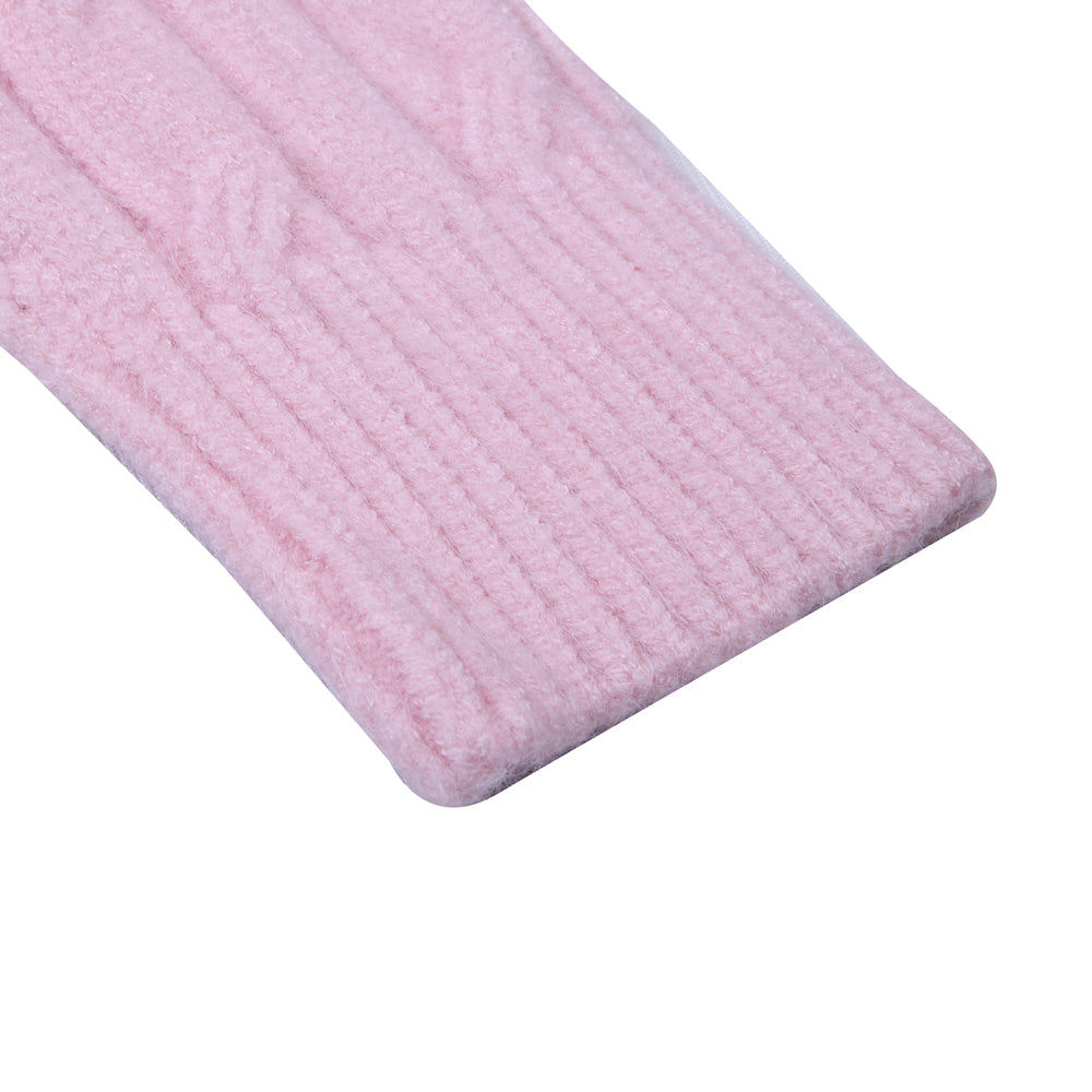 Pink Cable Knit Sweater