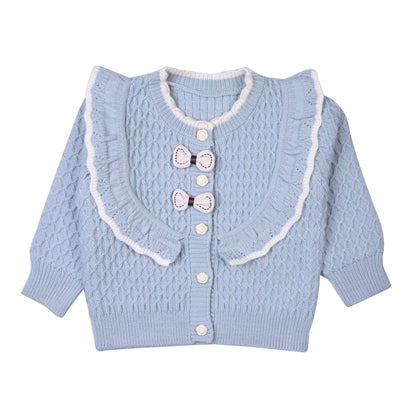 Powder Blue Ruffle Knit Set