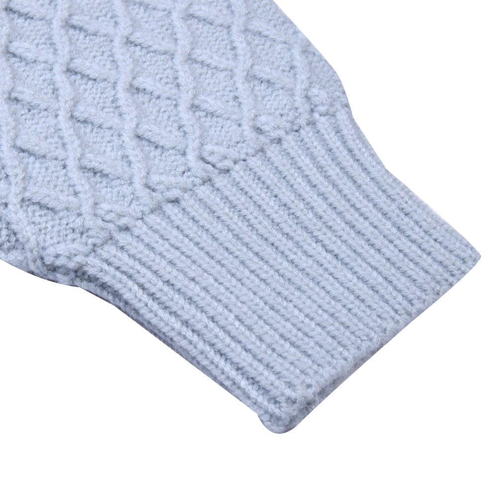 Powder Blue Ruffle Knit Set