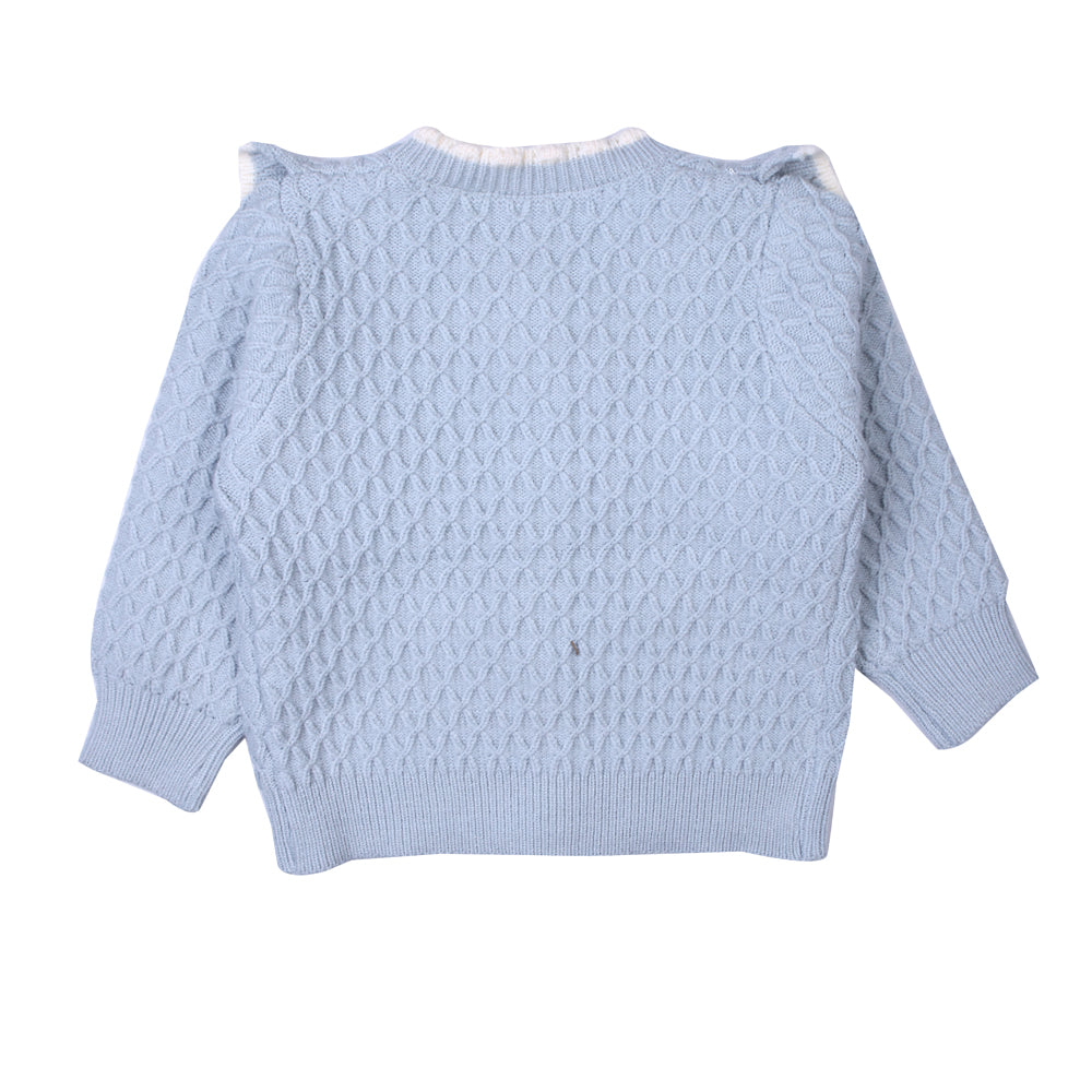 Powder Blue Ruffle Knit Set
