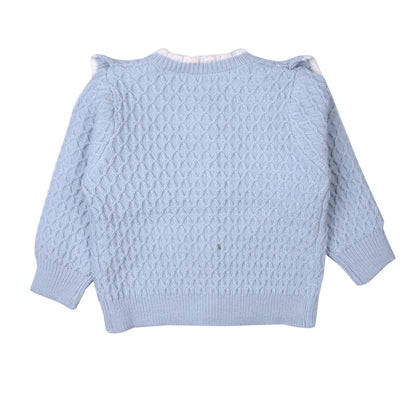 Powder Blue Ruffle Knit Set