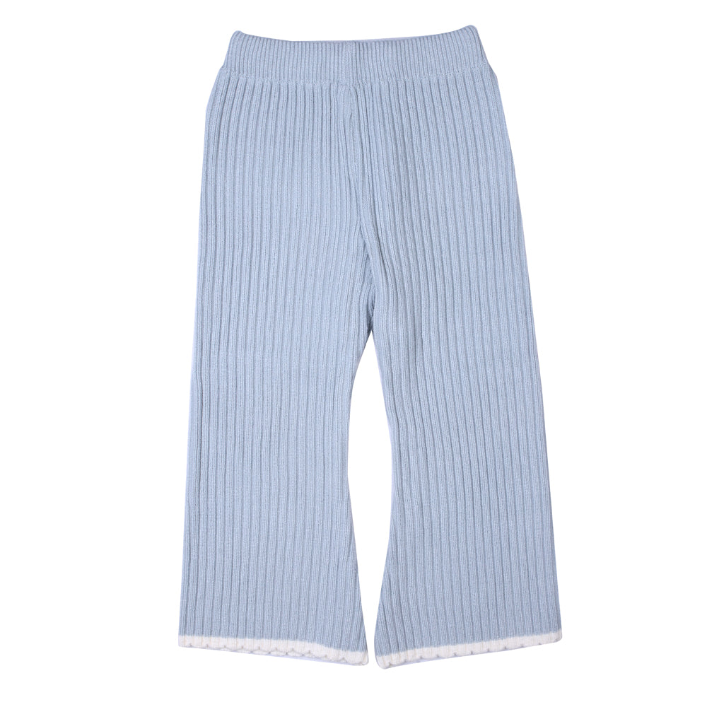 Powder Blue Ruffle Knit Set