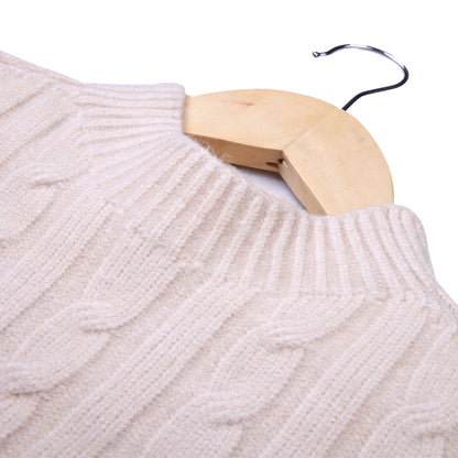 Beige Cable Knit Sweater