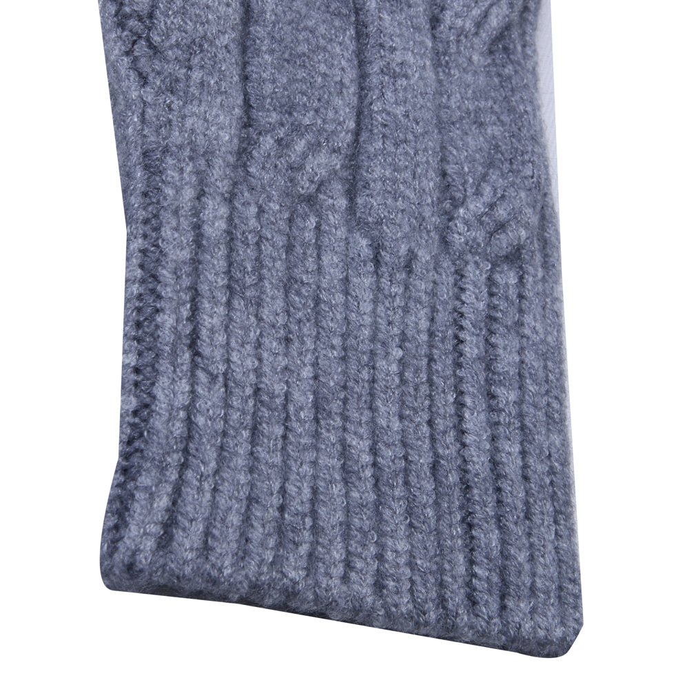 Grey Cable Knit Sweater