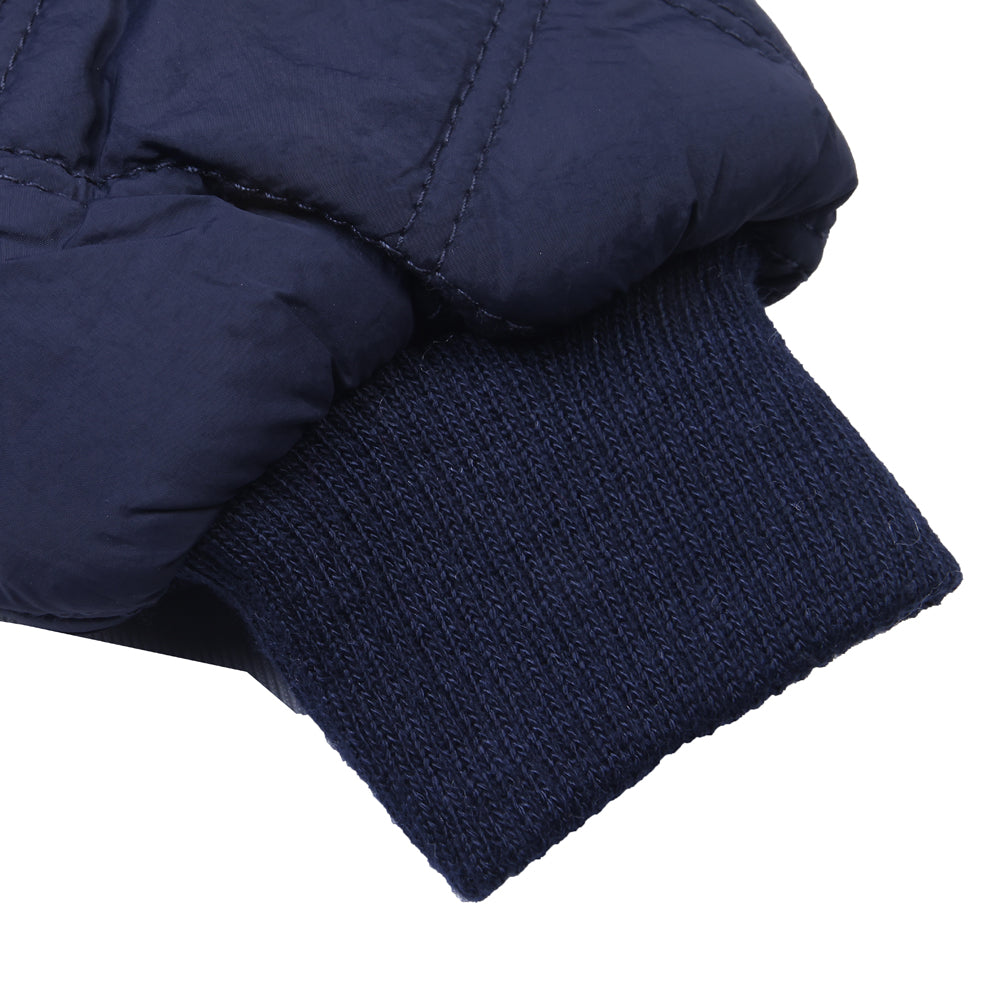 Navy blue quilted jacket