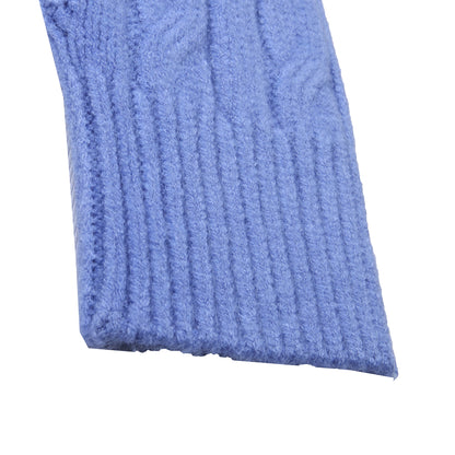 Sky Blue Cable Knit Sweater
