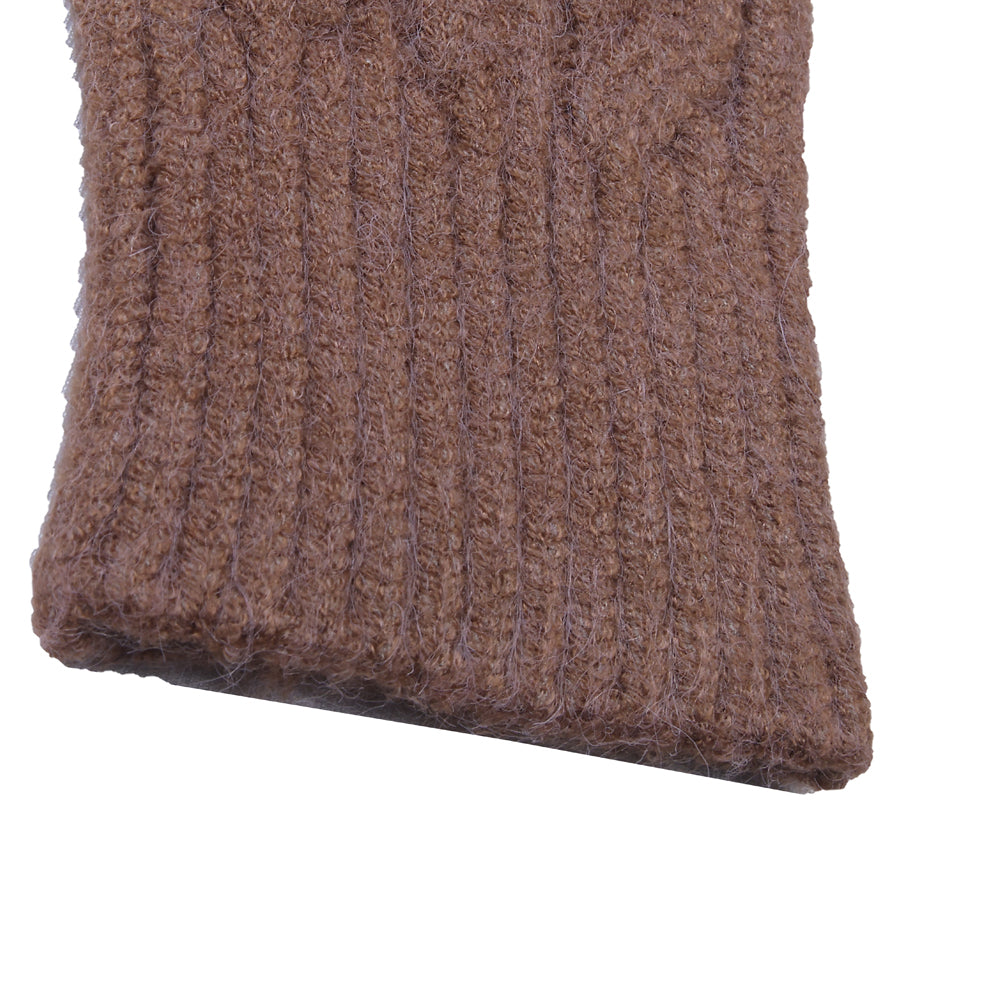 Brown Cable Knit Sweater
