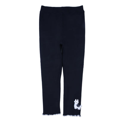 Black Knit Leggings – Sheep Patch