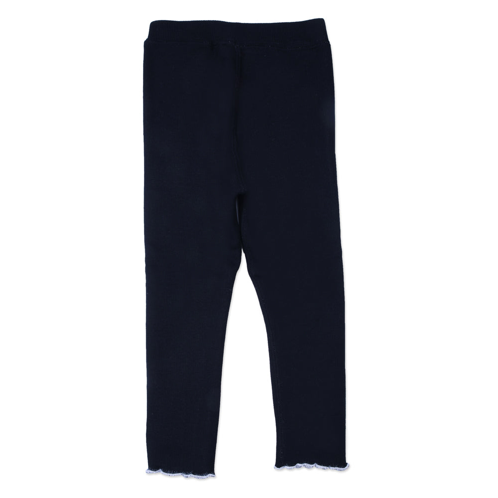 Black Knit Leggings – Sheep Patch