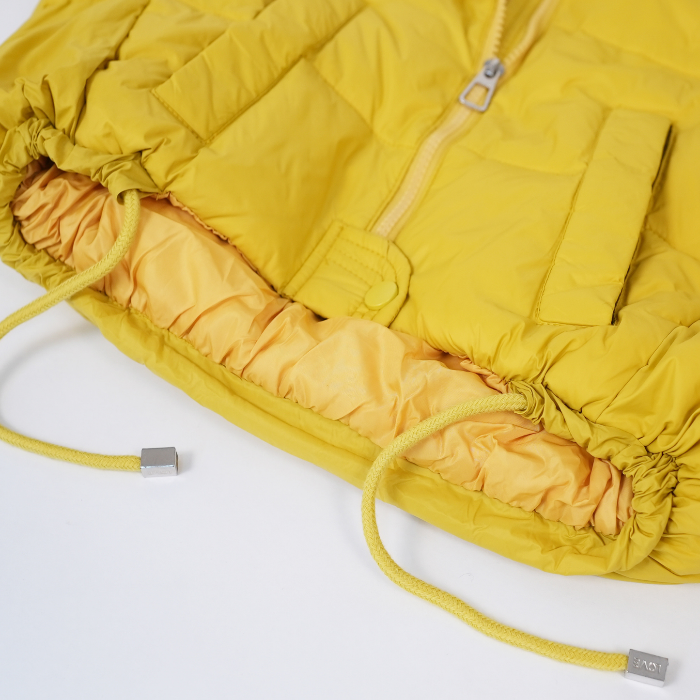 Mustard Quilted Puffer Jacket