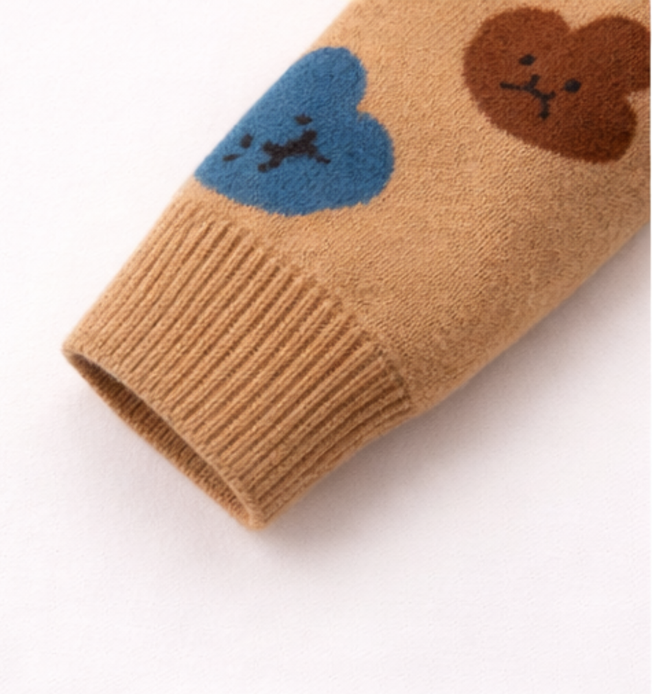 ⁠Bear Print Sweater