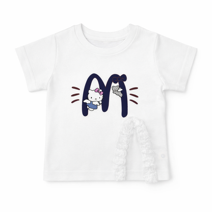 'M' kitty Skirt Set