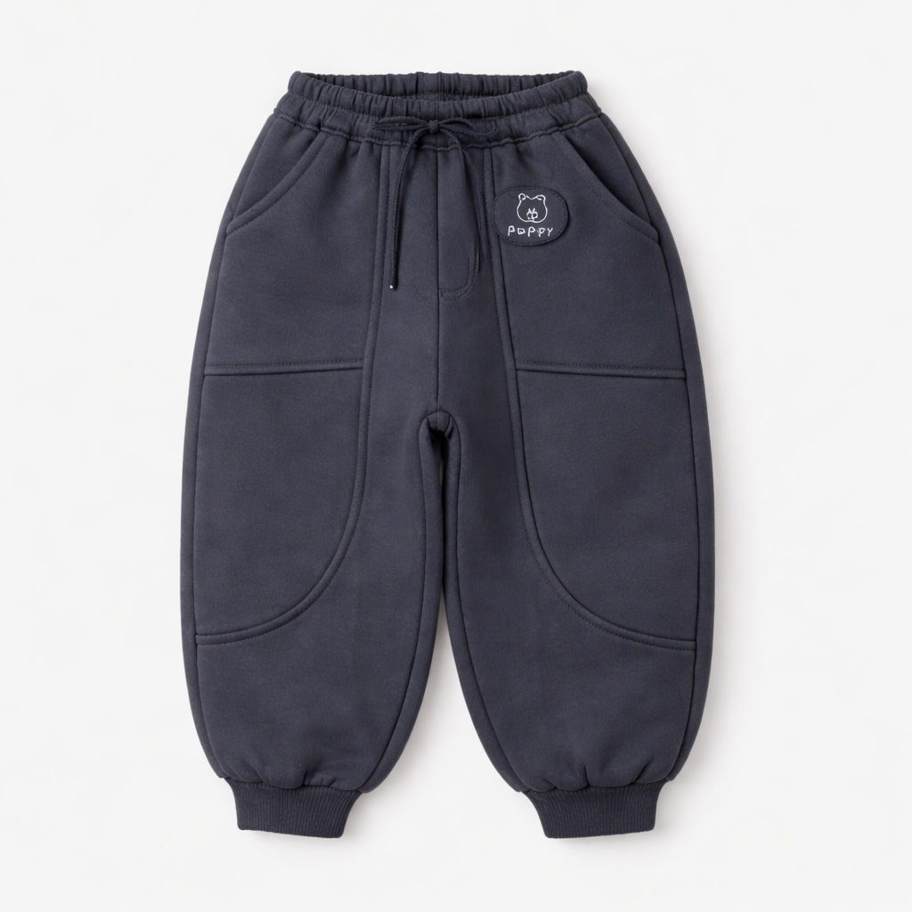 Grey ⁠Fleece Joggers – Puppy Patch