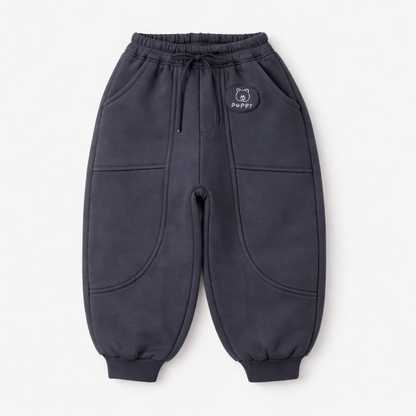 Grey ⁠Fleece Joggers – Puppy Patch