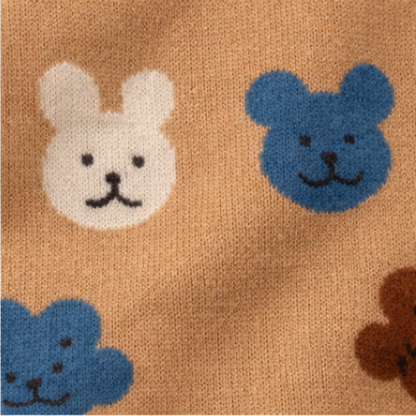 ⁠Bear Print Sweater