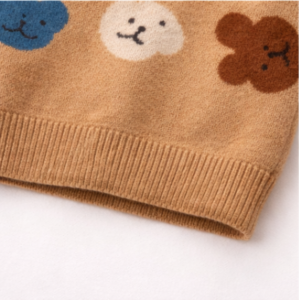 ⁠Bear Print Sweater