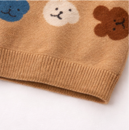 ⁠Bear Print Sweater
