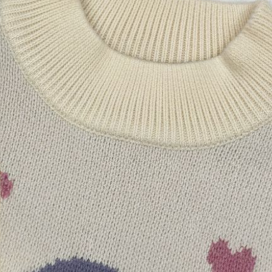 Cream Cupcake Knit Sweater