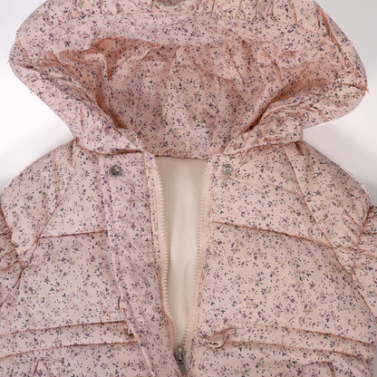 Floral Quilted Hooded Jacket