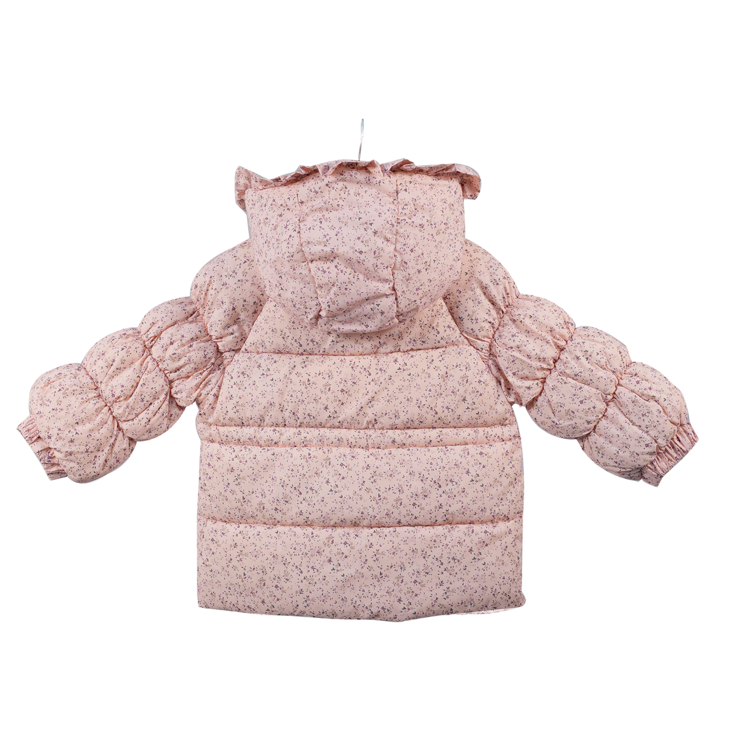 Floral Quilted Hooded Jacket