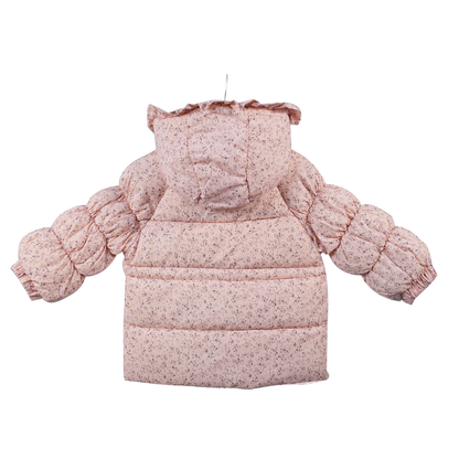 Floral Quilted Hooded Jacket