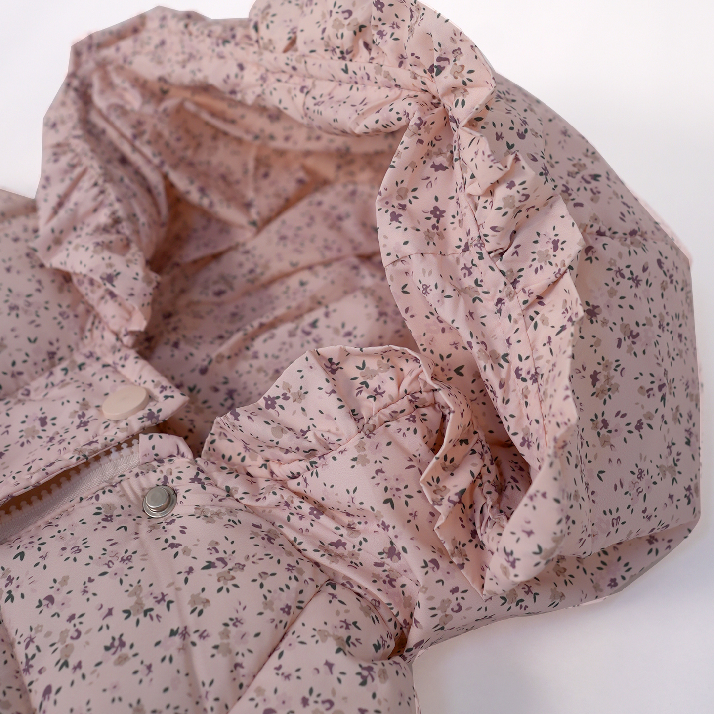 Floral Quilted Hooded Jacket