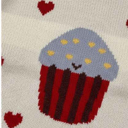 Cream Cupcake Knit Sweater